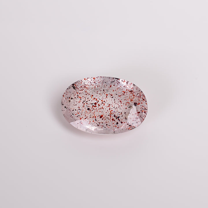 elestial quartz oval shape cut stone loose gemstone
