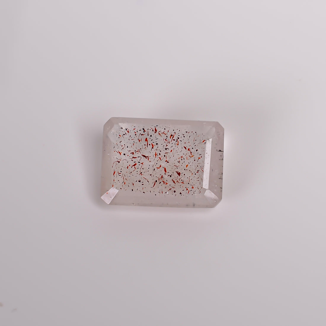 elestial quartz radiant shape cut stone loose gemstone