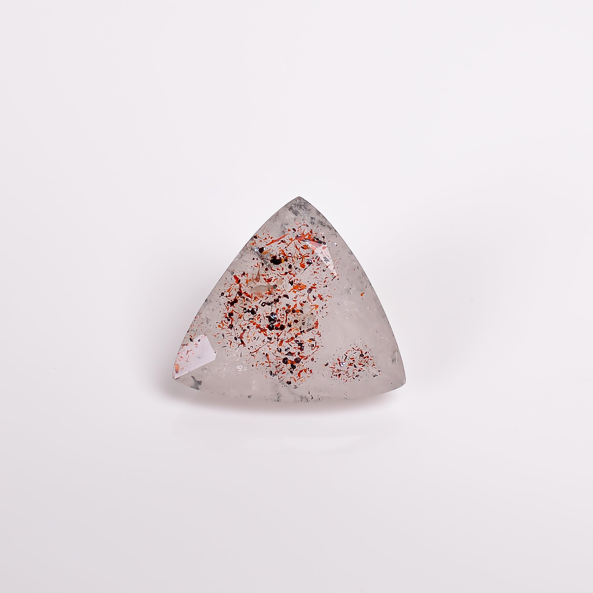elestial quartz trillion shape cut stone loose gemstone