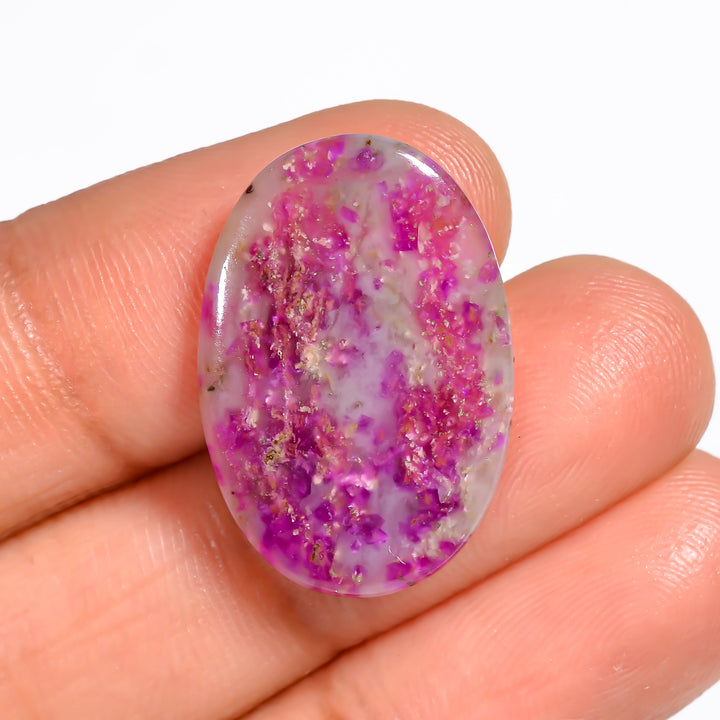 Sugilite Oval Shape Cabochon Loose Gemstone For Making Jewelry 8 Ct. 23X15X2 mm Y-9100
