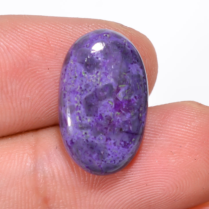 Sugilite Oval Shape Cabochon Loose Gemstone For Making Jewelry 8.5 Ct. 18X11X4 mm Y-9294