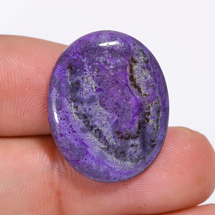 Sugilite Oval Shape Cabochon Loose Gemstone For Making Jewelry 11.5 Ct. 22X18X3 mm Y-9318