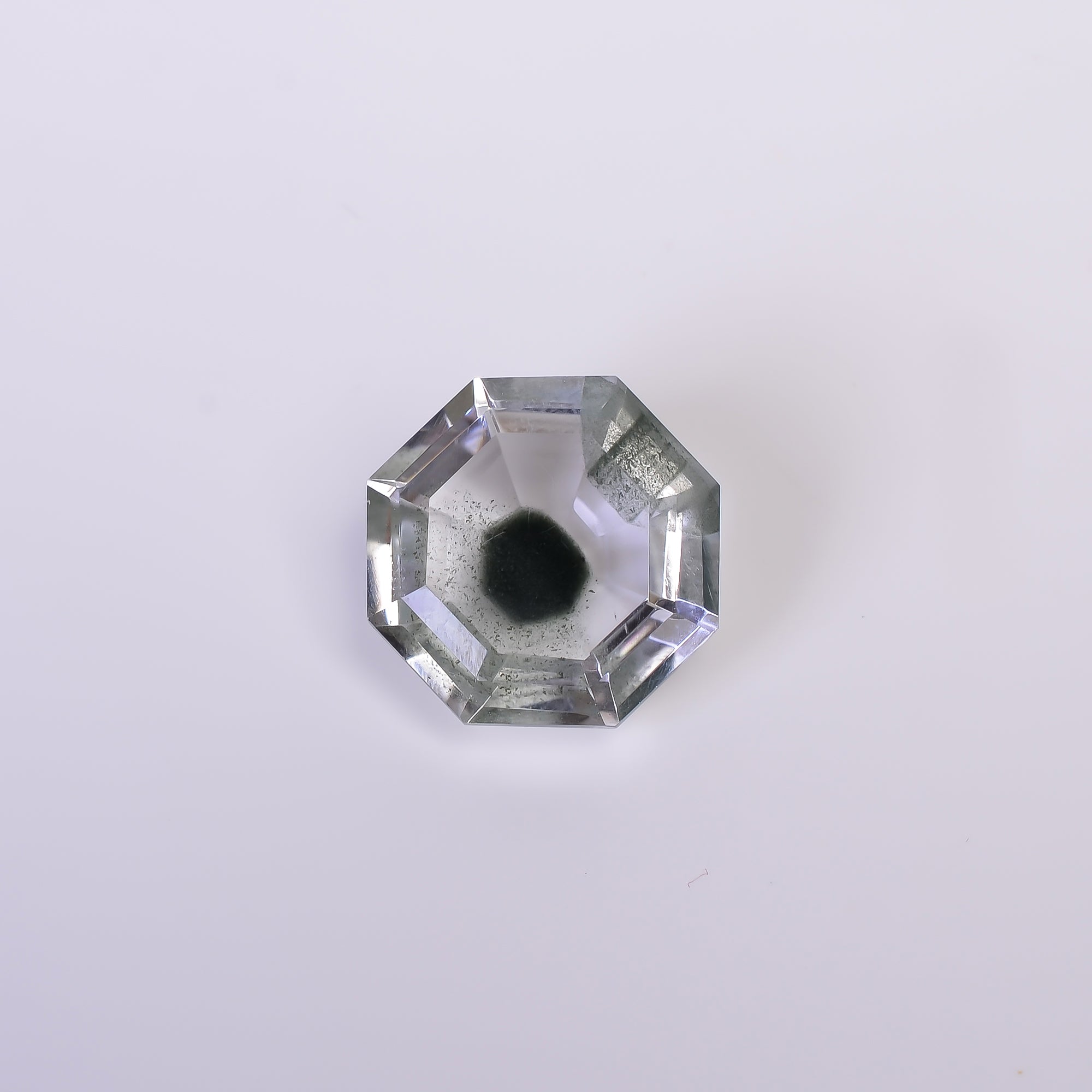 Green Phantom Quartz Octagon Shape Cut Stone Loose Gemstone For Making Jewelry 19 Ct. 18X18X9 mm Y-9374