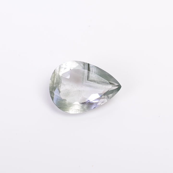 Green Phantom Quartz Pear Shape Cut Stone Loose Gemstone For Making Jewelry 5 Ct. 15X11X5 mm Y-9378