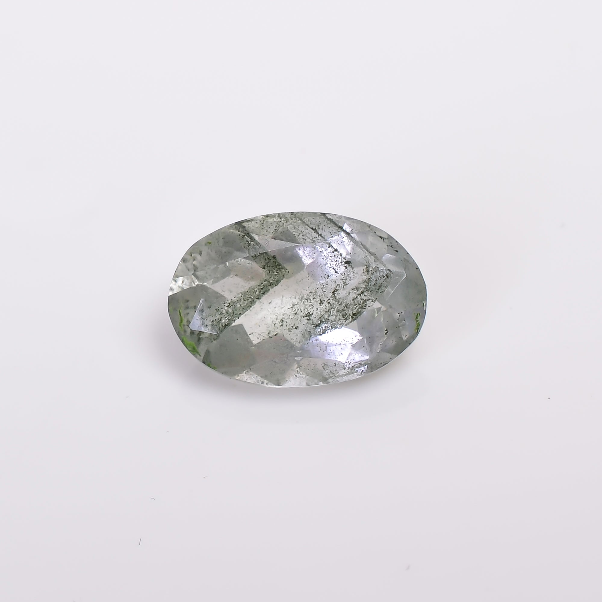 Green Phantom Quartz Oval Shape Cut Stone Loose Gemstone For Making Jewelry 3 Ct. 12X8X5 mm Y-9385