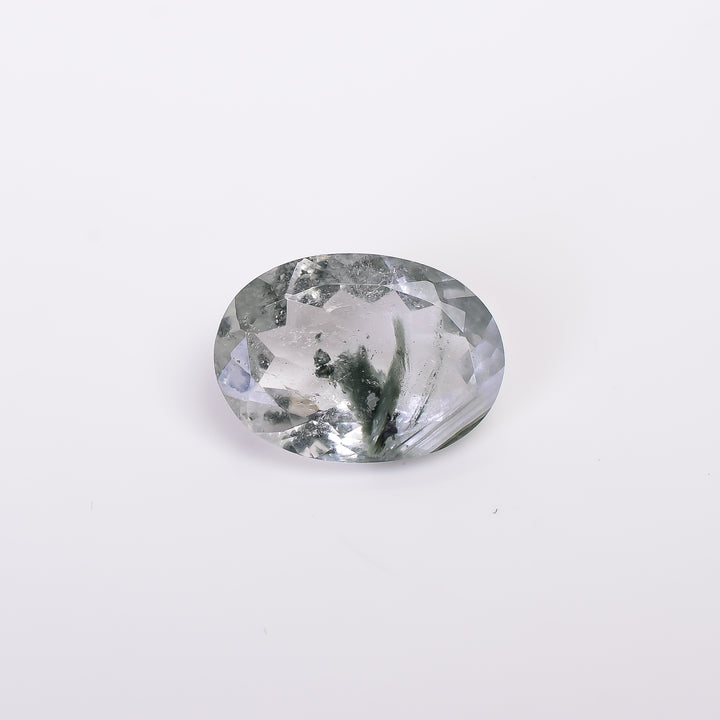 Green Phantom Quartz Oval Shape Cut Stone Loose Gemstone For Making Jewelry 9.5 Ct. 18X13X6 mm Y-9390