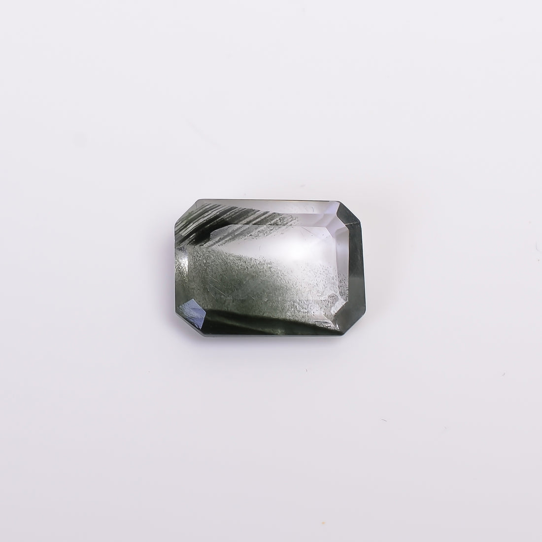Green Phantom Quartz Radiant Shape Cut Stone Loose Gemstone For Making Jewelry 6 Ct. 15X11X4 mm Y-9397