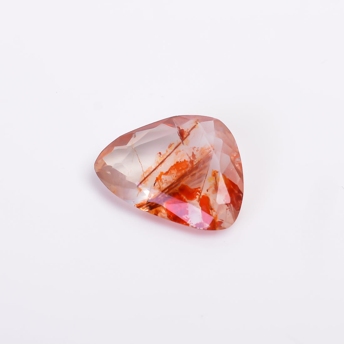 Quartz With Iron Inclusion Fancy Shape Cut Stone Loose Gemstone For Making Jewelry 7.5 Ct. 17X13X5 mm Y-9404
