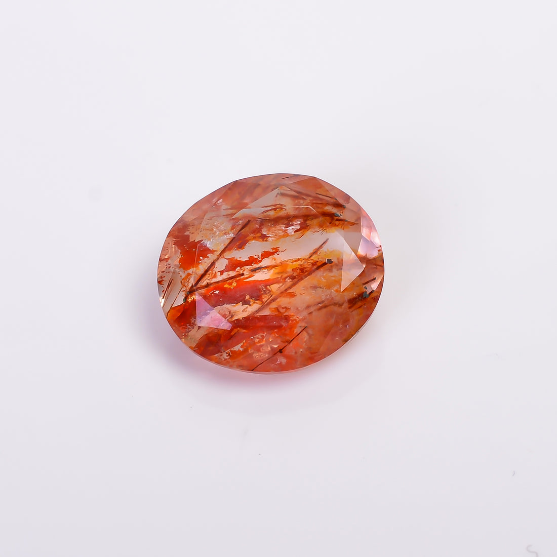 Quartz With Iron Inclusion Round Shape Cut Stone Loose Gemstone For Making Jewelry 6 Ct. 13X12X6 mm Y-9405