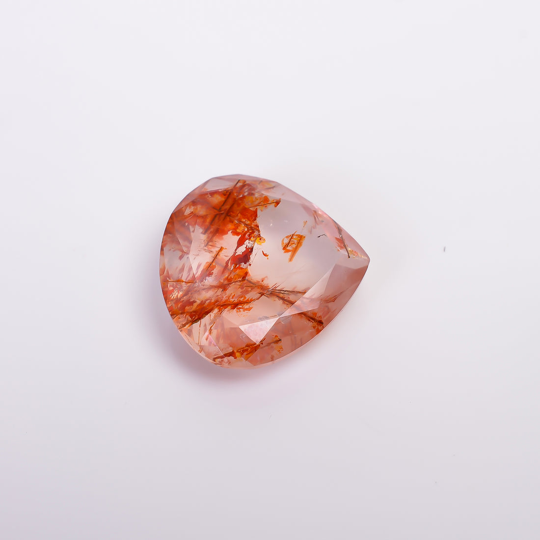 Quartz With Iron Inclusion Heart Shape Cut Stone Loose Gemstone For Making Jewelry 22 Ct. 21X21X7 mm Y-9406