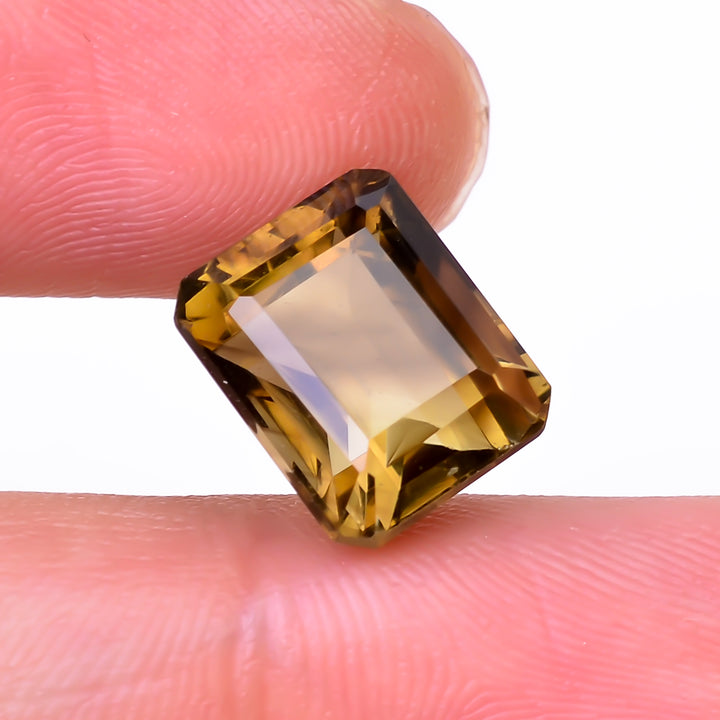 Natural Lemon Smoky Quartz Radiant Shape Cut Stone Loose Gemstone For Making Jewelry 7 Ct. 12X10X8 mm Y-9924