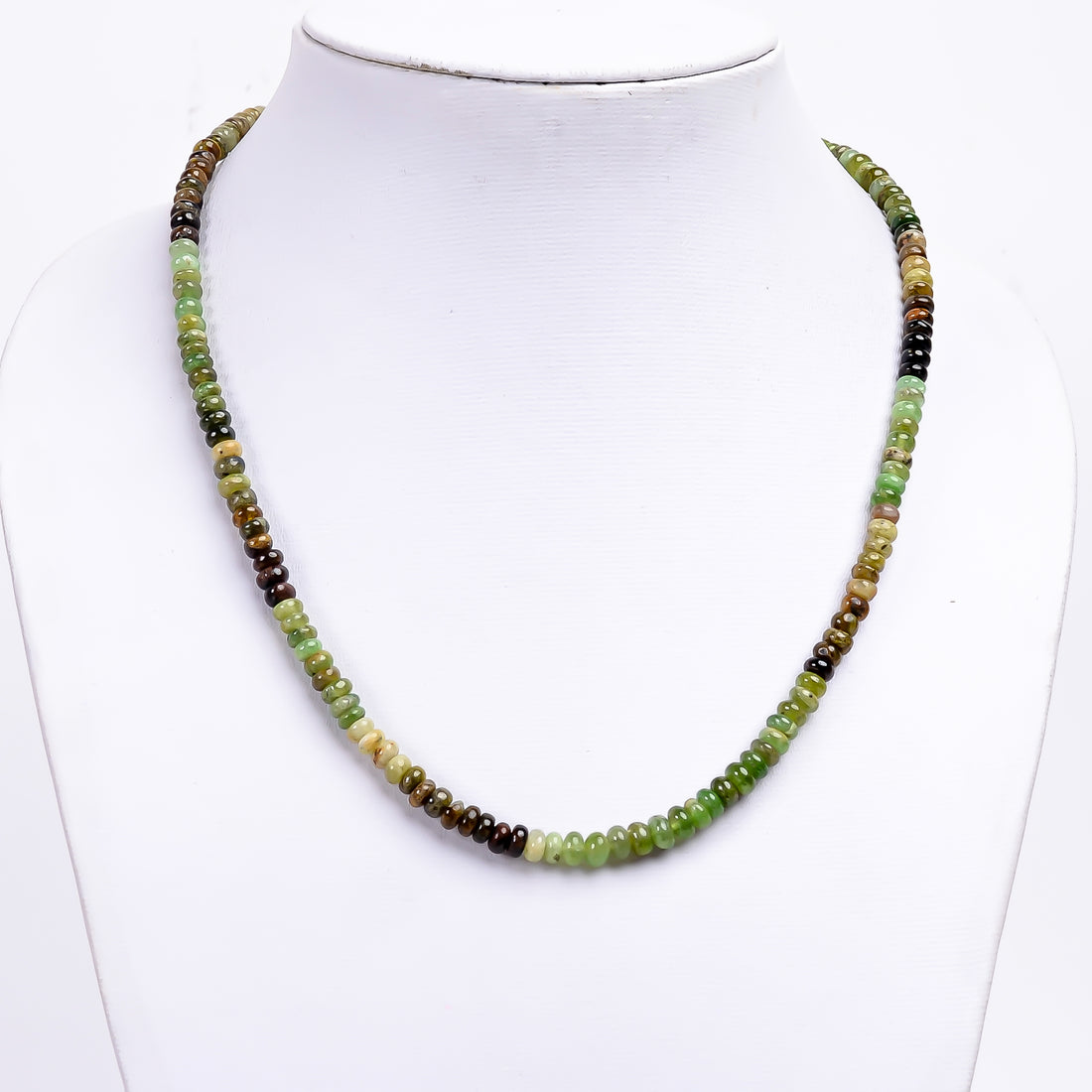 Grossular Garnet Natural Gemstone Rondelle Shape Smooth Necklace 17-19" Beads 5X5X3 mm, 120 Ct. YN-375