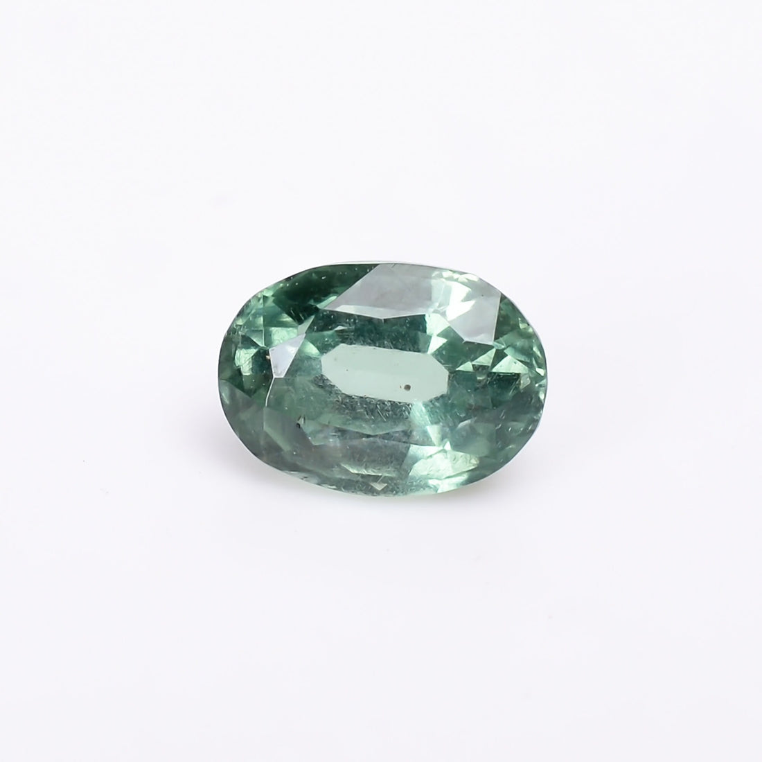 natural green kyanite oval shape cut stone loose gemstone