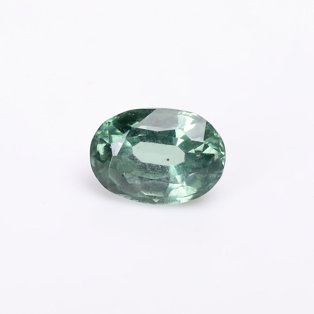 natural green kyanite oval shape cut stone loose gemstone