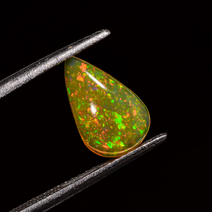 ethiopian opal pear shape cabochon loose gemstone