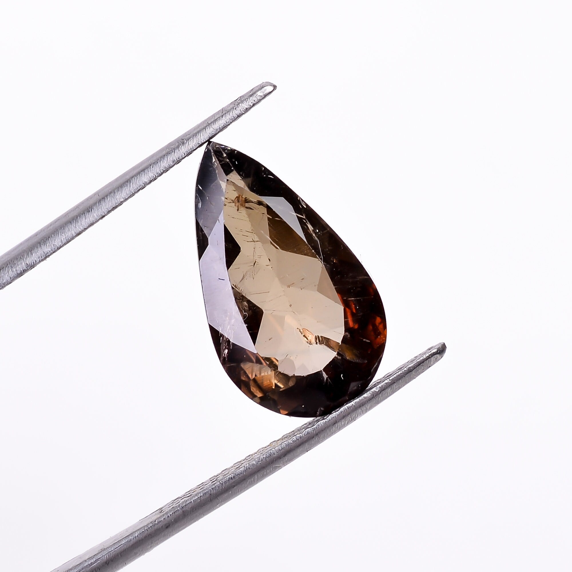 axinite pear shape cut stone loose gemstone