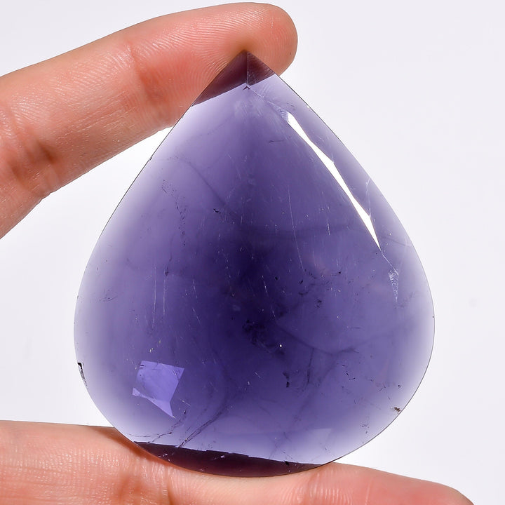 purplish blue tourmaline one of a kind natural purplish pear shape cut stone loose gemstone 120 ct 62x51x5 mm y 2786