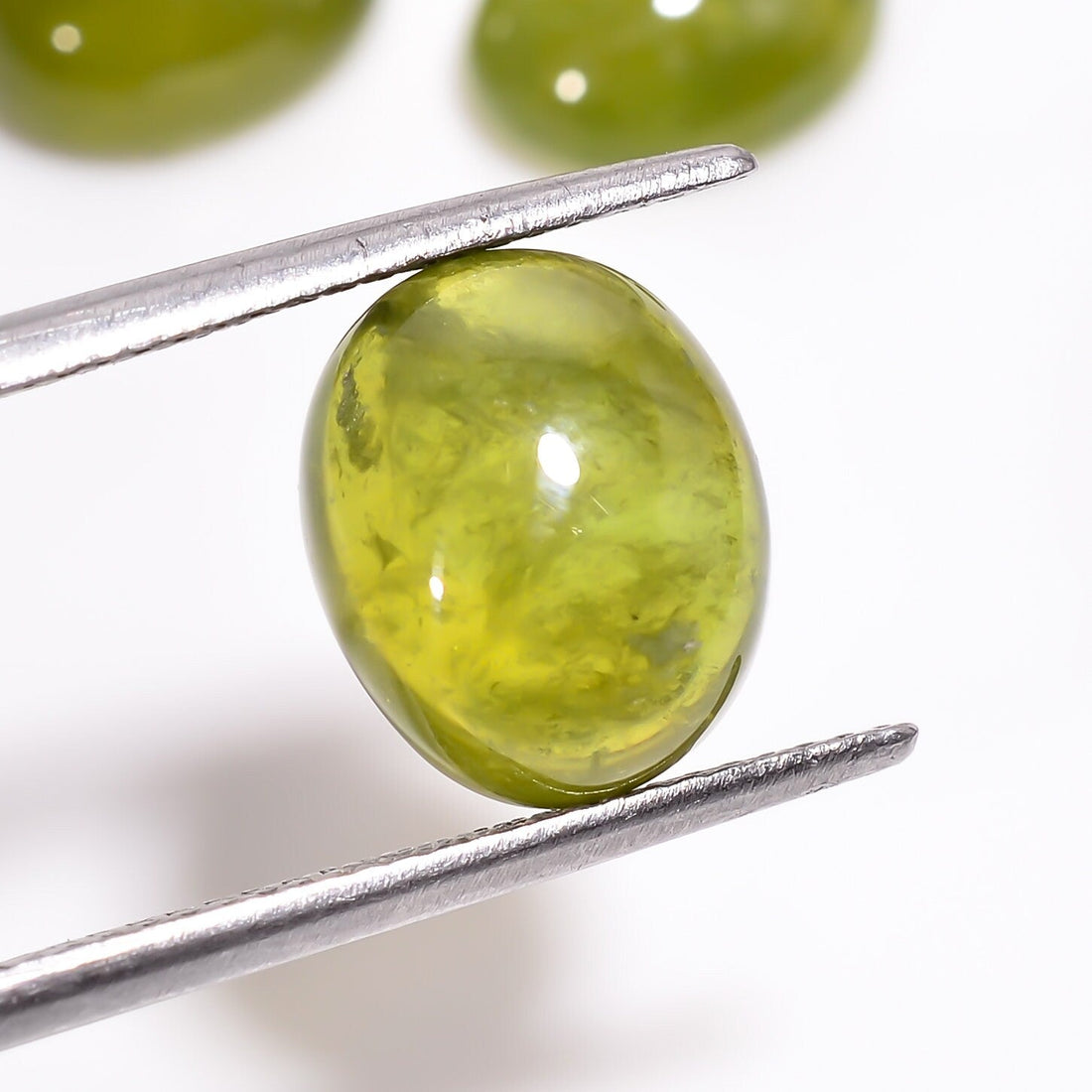 vesuvianite idocrase oval shape cabochon loose gemstone 5 pcs lot