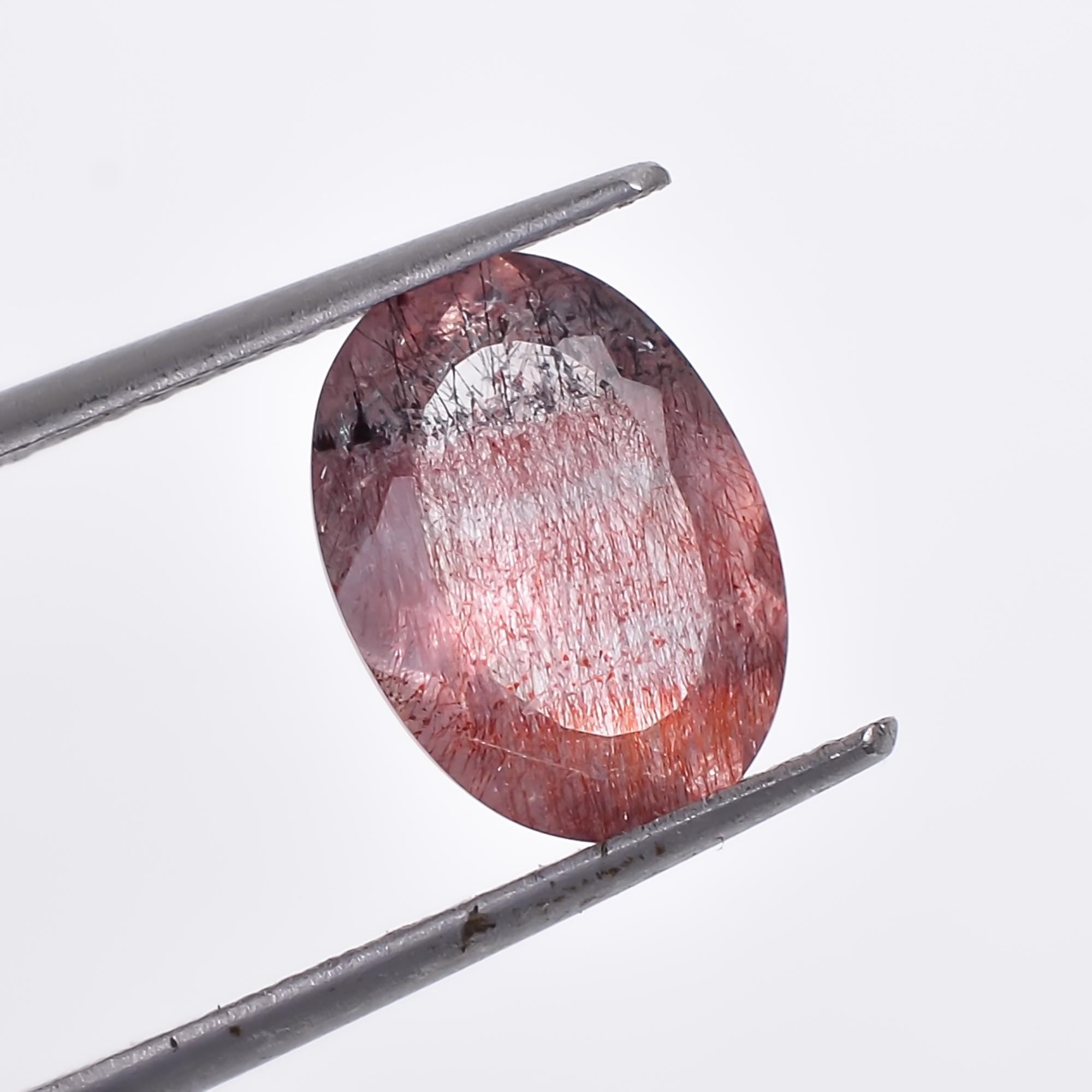 elestial quartz oval shape natural cut stone loose gemstone