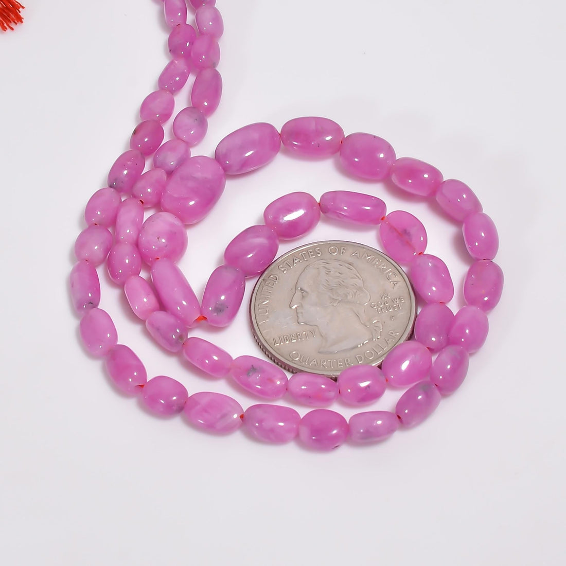 ruby natural gemstone tumbled shape smooth 