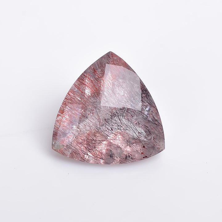 elestial quartz trillion shape natural faceted loose gemstone