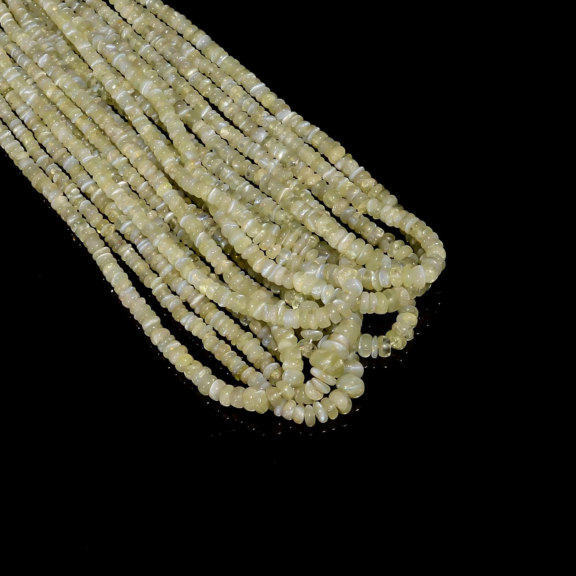 chrysoberyl cats eye natural gemstone rondelle shape smooth 9 lines strand 16 beads 2x2 7x7 mm 535 5 ct yn 531