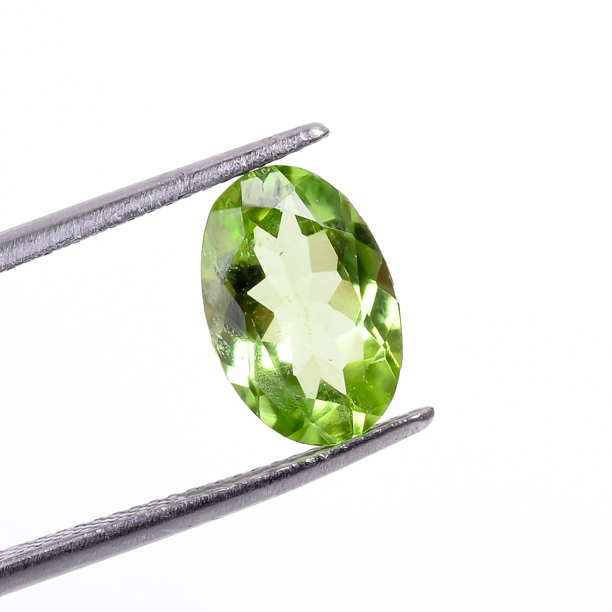 peridot natural oval shape cut stone loose gemstone
