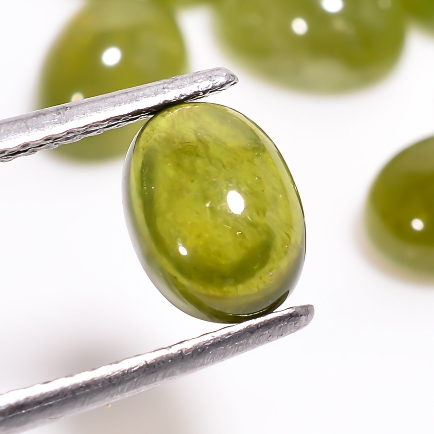 vesuvianite oval shape cabochon loose gemstone 10 pcs lot