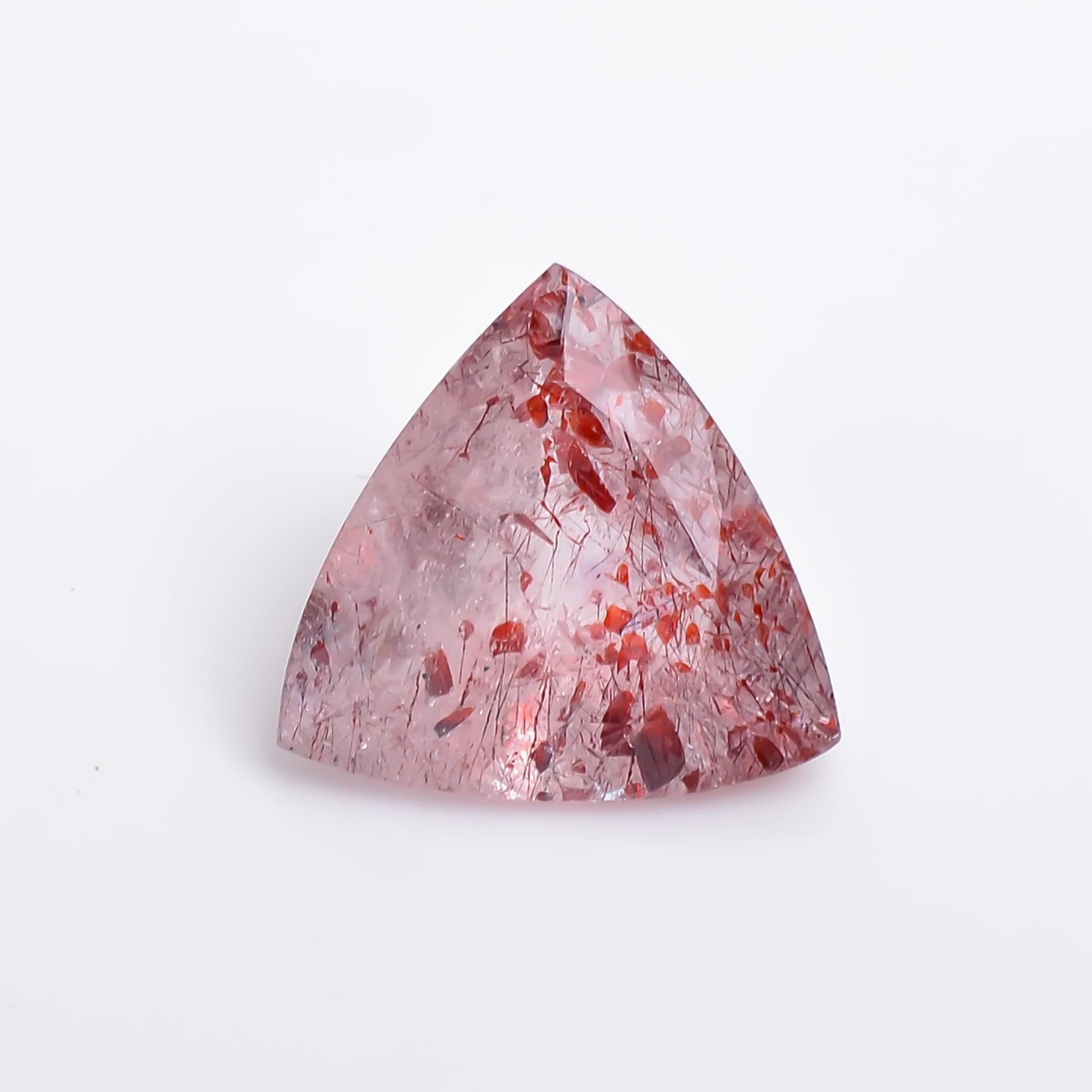 elestial quartz trillion shape natural cut stone loose gemstone