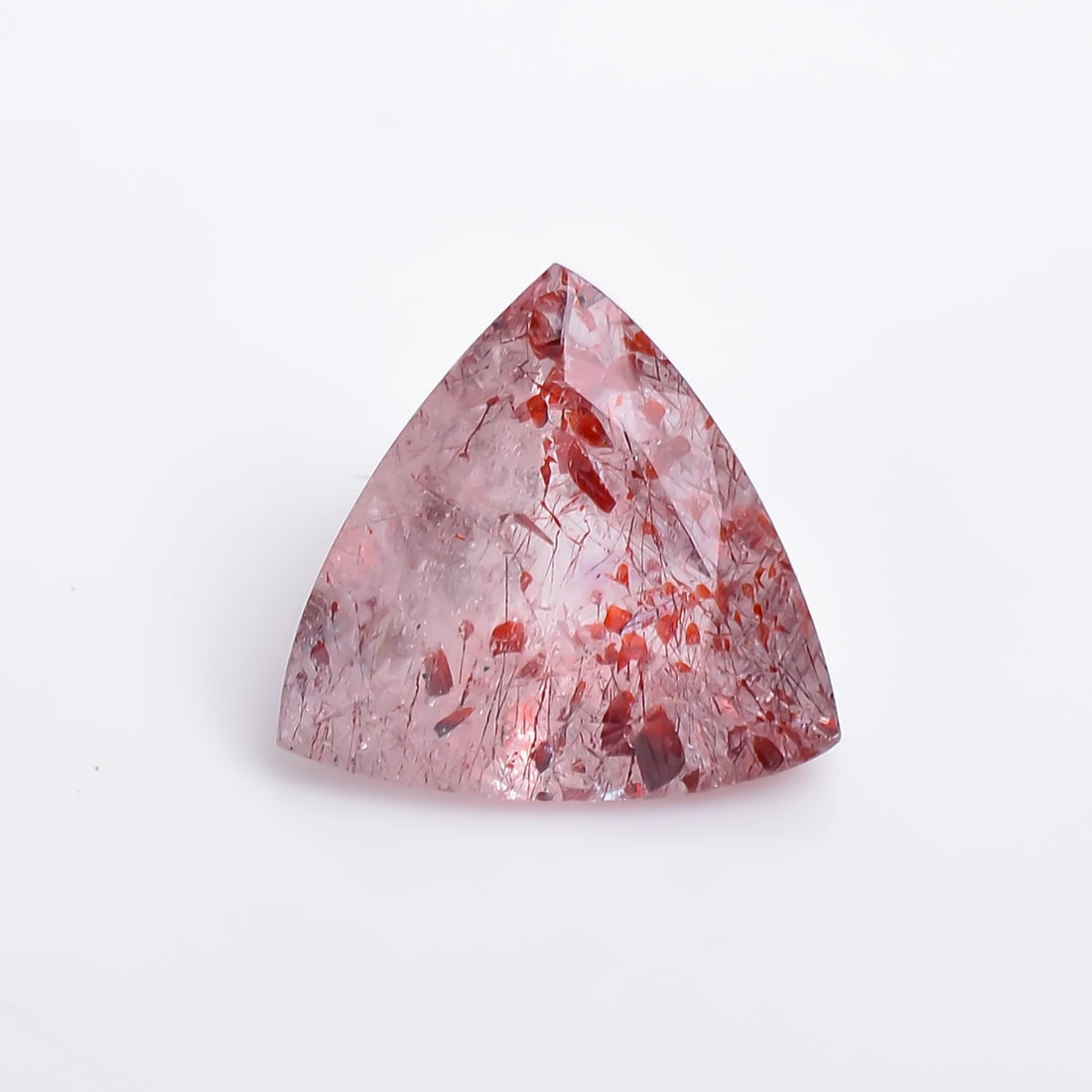 elestial quartz trillion shape natural cut stone loose gemstone