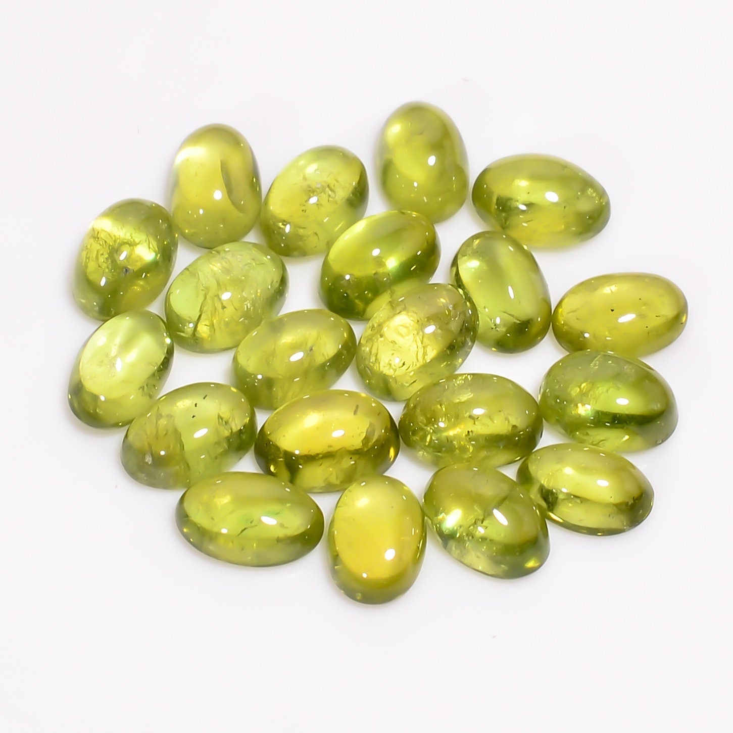 vesuvianite oval shape cabochon loose gemstone 20 pcs lot