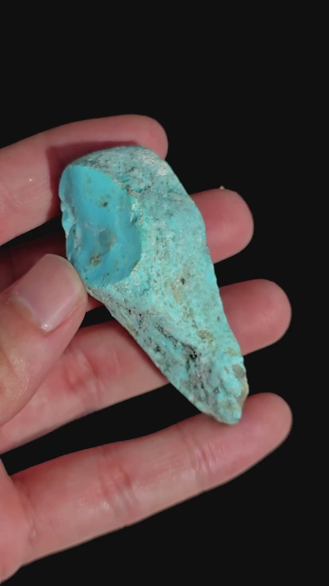 One of a kind Natural Arizona Turquoise Fancy Shape Rough 127.5 Ct. 58X21X20 mm Y-8699